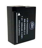 BM High Capacity DMW-BLC12 Battery for Panasonic DC-FZ1000 II DC-G95 DMC-G85 DMC-GH2 DMC-G5 DMC-G6 DMC-G7 DMC-GX8 FZ200 FZ300 FZ1000 DMC-FZ2500 Camera