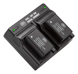 BM 2 DMW-BMB9 Batteries and USB Dual Charger for Panasonic Lumix DC-FZ80 DMC-FZ40K DMC-FZ45K DMC-FZ47K FZ48K FZ60 FZ70 DMC-FZ100 DMC-FZ150 Cameras
