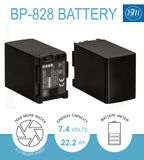 BM Premium BP-828 Battery and Charger for Canon VIXIA HFM300, HFM301, HFM40, HFM41, HFM400, HFS200 Camcorders