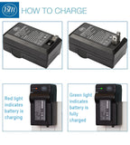 BM EN-EL19 Battery & Charger for Nikon Coolpix S3100 S3200 S3300 S3500 S3600 S3700 S4100, S4200 S4300 S5200 S5300 S6400 S6500 S6800 S6900 S7000 Camera