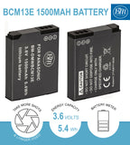 BM 2 DMW-BCM13E Batteries for Panasonic Lumix DC-TS7 DMC-FT5A LZ40 TS5 TS6 TZ37 TZ40 DMC-TZ41 DMC-TZ55 TZ60 ZS27 ZS30 ZS35 ZS40 ZS45 ZS50 Cameras