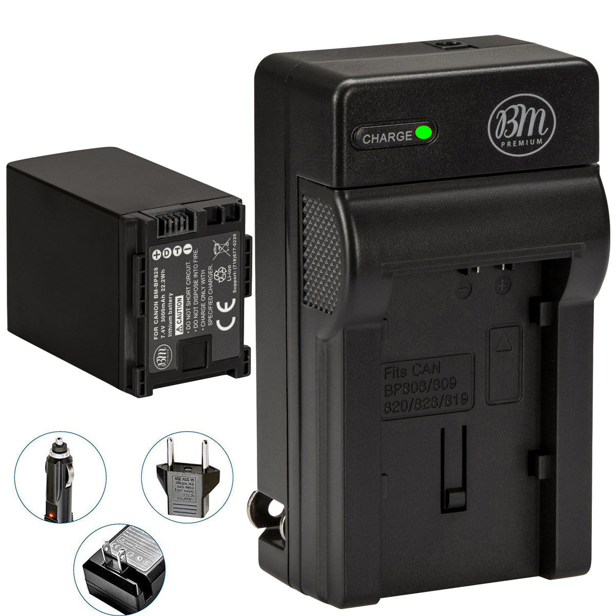 BM Premium BP-828 Battery and Charger for Canon VIXIA HF G20, HF – Big Mike's Electronics
