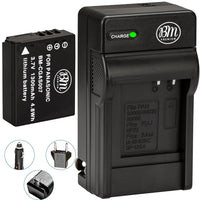 BM Premium CGA-S007 Battery and Charger for Panasonic DMC-TZ1, DMC-TZ2, DMC-TZ3, DMC-TZ4, DMC-TZ5, DMC-TZ11, DMC-TZ15, DMC-TZ50 Digital Cameras