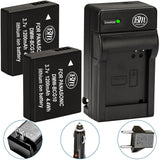 BM 2 DMW-BCG10 Batteries and Charger for Panasonic Lumix DMC-SZ8 TZ25 TZ30 TZ35 ZR1 ZR3 ZS1 ZS3 ZS5 ZS6 ZS7 ZS8 ZS9 ZS10 ZS15 ZS19 ZS20 ZS25 Cameras