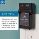 BM Premium EN-EL12 Battery and Charger for Nikon Coolpix S9300, S9400, S9500, S9700, S9900, P310, P330, P340, KeyMission 170, KeyMission 360 Cameras