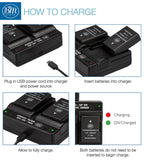 BM 2 EN-EL14A Batteries and Dual Charger for Nikon D3100 D3200 D3300 D3400 D3500 D5100 D5200 D5300 D5500 D5600 DF Coolpix P7100 P7700 P7800 Cameras