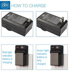 BM Premium 2 Pack BLS-50, PS-BLS5 Battery and Charger for Olympus OM-D E-M5 III, E-M10, E-M10 III, E-M10 IV, E-PL8, E-PL9, E-PL10, Stylus 1 Cameras