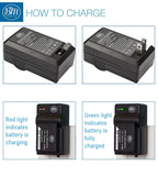 BM 2 NP-W126 Batteries and Charger for Fujifilm FinePix X-A5 X-A10 X100F X-T10 X-T20 X-Pro1 X-Pro2 X-A1 X-A2 X-A3 X-E1 X-E2 X-E2S X-T1 X-T2 Cameras