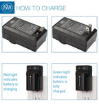 BM Premium 2 Pack of NP-FV100 Batteries and Battery Charger for Sony Handycam Camcorders