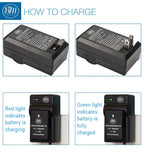 BM Premium 2 EN-EL14A Batteries and Charger for Nikon D3100 D3200 D3300 D3400 D3500 D5100 D5200 D5300 D5500 D5600 DF Coolpix P7000 P7100 P7700 Cameras