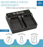 BM 2 Pack of EN-EL12 Batteries and Dual Battery Charger for Nikon Coolpix A1000, B600, W300, A900, AW100, AW110, AW120, AW130, S6300, S8100 Cameras