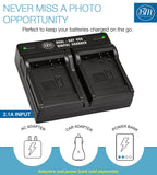 BM 2 DMW-BLH7 Batteries and Dual Battery Charger for Panasonic Lumix DC-GX850 DMC-LX10 DMC-LX15 DMC-GM1 DMC-GM1K GM1KA DMC-GM1KS DMC-GM5 GM5KK Cameras