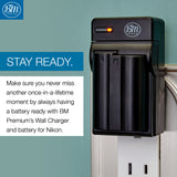 BM Premium EN-EL15B Battery and Charger for Nikon Z6 Z7 D780 D850 D7500 1 V1 D500 D600 D610 D750 D800 D800E D810 D810A D7000 D7100 D7200 Cameras