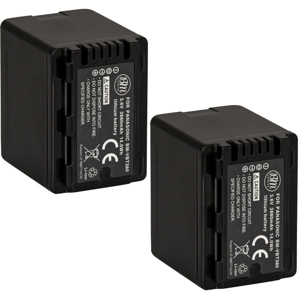 BM Premium 2 VW-VBT380 Batteries for Panasonic HC-V380 V510 HC-V520 HC-V550 HC-V710 HC-V720 HC-V750 HC-V770 HC-VX870 HC-VX981 HCW580 HCW850 HC-WXF991