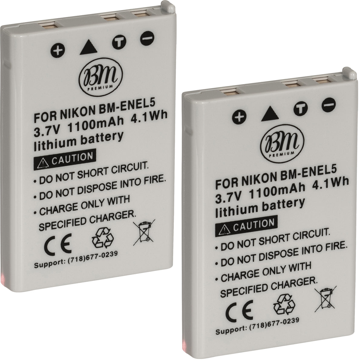 BM Premium 2 Pack of EN-EL5 Batteries for Nikon Coolpix P80, P90