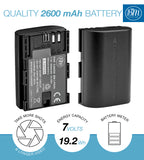 BM Premium 2 LP-E6N Batteries and Charger for Canon EOS R, EOS 90D, EOS 60D, EOS 70D, EOS 80D, EOS 5D II, EOS 5D III, EOS 5D IV, EOS 5Ds Cameras