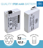 BM Premium 2-Pack of LP-E8 Batteries for Canon EOS Rebel T2i, T3i, T4i, T5i, EOS 550D, EOS 600D, EOS 650D, EOS 700D DSLR Digital Cameras