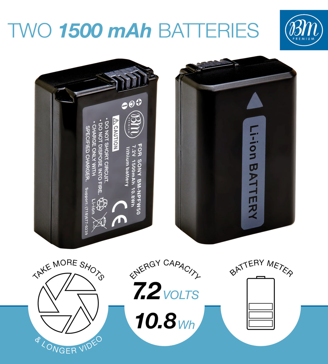 Digital NP-FW50 Lithium-Ion Rechargeable Battery Pack for
