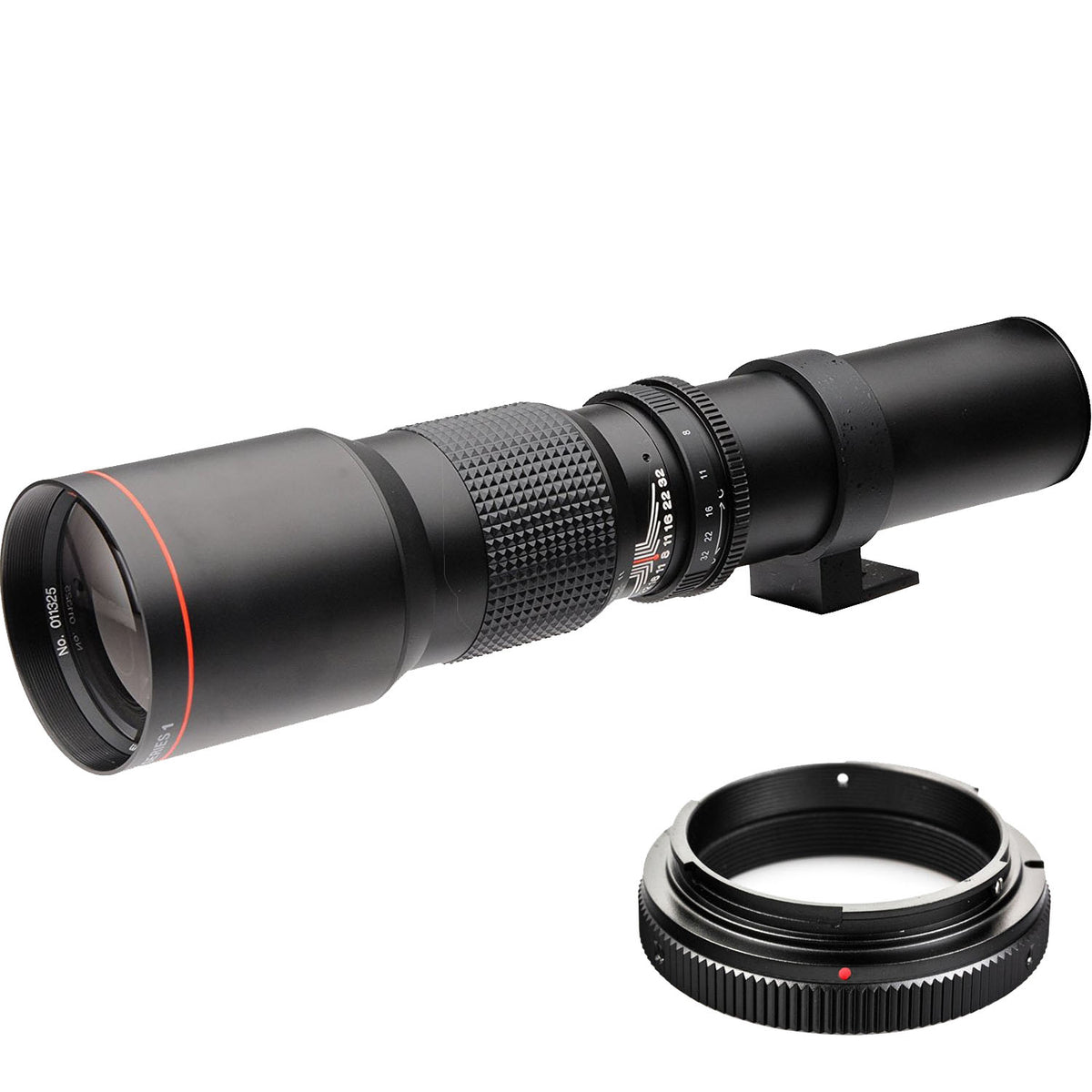 High-Power 500mm f/8 Manual Telephoto Lens for Nikon SLR Cameras