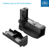 Battery Grip Kit for Sony Alpha A9, A7III, A7RIII Digital SLR Cameras - Includes Qty 2 BM NP-FZ100 Batteries + VG-C3EM Replacement Battery Grip