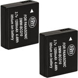 BM 2 DMW-BCG10 Batteries for Panasonic Lumix DMC-SZ8 TZ20 TZ25 TZ30 TZ35 ZR1 ZR3 ZS1 ZS3 ZS5 ZS6 ZS7 ZS8 ZS9 ZS10 ZS15 ZS19 ZS20 ZS25 ZX1 ZX3 Cameras