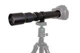 Long-Range 500mm-1000mm f/8 Manual Telephoto Zoom Lens for Nikon SLR Cameras