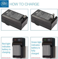 BM Premium VW-VBK180, VW-VBK360, VBT190, VBT380 Battery Charger for Panasonic Camcorders
