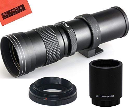 High-Power 420-1600mm f/8.3 HD Manual Telephoto Zoom Lens for Nikon Digital SLR Cameras