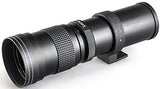 High-Power 420-1600mm f/8.3 HD Manual Telephoto Zoom Lens for Canon Digital SLR Cameras