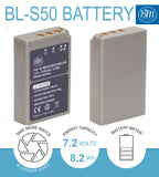 BM Premium BLS-50, PS-BLS5 Battery and Charger for Olympus OM-D E-M5 III, E-M10, E-M10 III, E-M10 IV, E-PL7, E-PL8, E-PL9, E-PL10, Stylus 1 Cameras