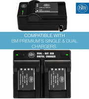 BM Premium 2 Pack of LI-40B, LI-42B Batteries for Olympus Tough 3000, TG-310, TG-320, VR310, VR320, VR330 Cameras