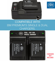BM High Capacity DMW-BLC12 Battery for Panasonic DC-FZ1000 II DC-G95 DMC-G85 DMC-GH2 DMC-G5 DMC-G6 DMC-G7 DMC-GX8 FZ200 FZ300 FZ1000 DMC-FZ2500 Camera