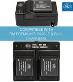 BM Premium 2 DMW-BLH7 Batteries for Panasonic Lumix DC-GX850, DMC-LX10, DMC-LX15, DMC-GM1, DMC-GM1K, DMC-GM1KA, DMC-GM1KS, DMC-GM5, DMC-GM5KK Cameras