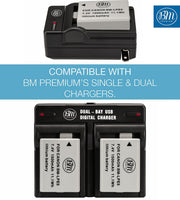 BM Premium 2 Pack of LP-E5 Batteries for Canon EOS Rebel T1i, Rebel XS, Rebel XSi, EOS 1000D, 500D, 450D, Kiss X3, Kiss X2, Kiss F Digital SLR Cameras