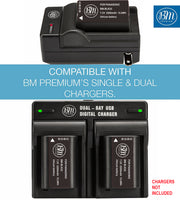 BM Premium 2 Pack DMW-BLK22 Batteries Replacement for Panasonic Lumix DC-S5 Digital Cameras