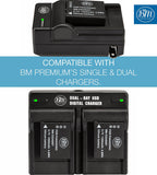 BM Premium 2 Pack of CGA-S007 Batteries for Panasonic Lumix DMC-TZ1 DMC-TZ2 DMC-TZ3 DMC-TZ4 DMC-TZ5 DMC-TZ11 DMC-TZ15 DMC-TZ50 Digital Cameras