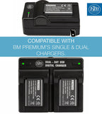 BM Premium 2 Pack NP-BX1 /M8 Batteries for Sony CyberShot DSC-RX100, RX100 V, RX100 VII, DSC-RX1R II, HX50V, HX60V, HX80V, HX90V, WX300, WX350 Cameras