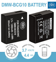 BM 2 DMW-BCG10 Batteries for Panasonic Lumix DMC-SZ8 TZ20 TZ25 TZ30 TZ35 ZR1 ZR3 ZS1 ZS3 ZS5 ZS6 ZS7 ZS8 ZS9 ZS10 ZS15 ZS19 ZS20 ZS25 ZX1 ZX3 Cameras
