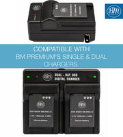 BM Premium 2 Pack of EN-EL12 Batteries for Nikon Coolpix A1000, B600, W300, A900, AW100, AW110, AW120, AW130, S6300, S8100, S8200, S9050, S9200 Camera