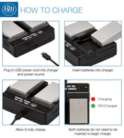 BM Premium 2 Pack of EN-EL5 Batteries and Dual Bay Battery Charger for Nikon Coolpix P80, P90, P100, P500, P510, P520, P530 Digital Cameras
