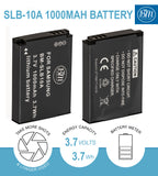 BM Premium 2 SLB-10A Batteries and Charger for Samsung LZ10, M100, M110, M310, NV9, P800, PL50, PL51, PL55, PL60, PL65, PL70, PL80, SL35, SL102 Camera