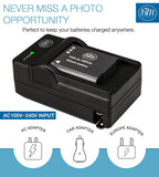 BM Premium 2 Pack of LI-40B, LI-42B Batteries and Battery Charger for Olympus Tough 3000, TG-310, TG-320, VR310, VR320, VR330 Cameras