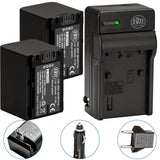 BM Premium 2 Pack of NP-FV70A High Capacity Batteries and Battery Charger for Sony Handycam Camcorders