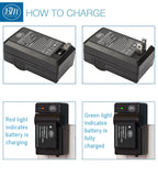 BM DMW-BLC12 High Capacity Battery and Charger for Panasonic DC-FZ1000 II DC-G95 DMC-G85 DMC-GH2 DMC-G5 DMC-G6 DMC-G7 DMC-GX8 FZ1000 DMC-FZ2500 Camera