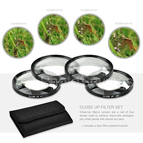67mm Close-Up Filter Set (+1, 2, and +10 Diopters) for Canon