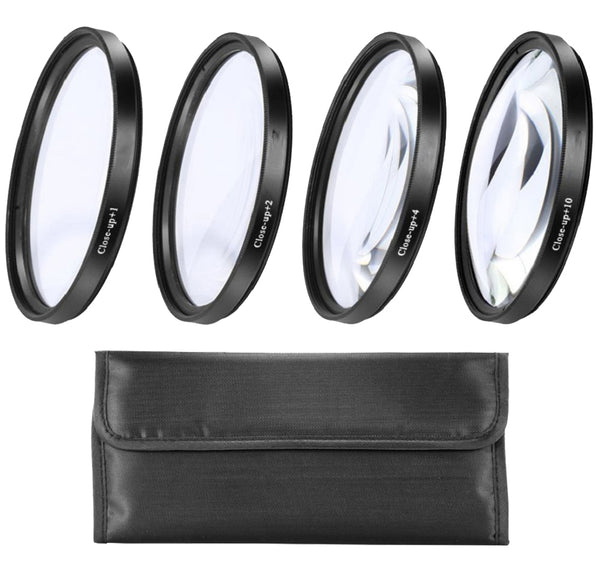 67mm Close-Up Filter Set (+1, 2, 4 and +10 Diopters) for Canon Rebel T6i, T6s, T7i, EOS 80D, EOS 77D Cameras with Canon EF-S 18-135mm is STM Lens