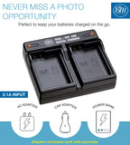 BM Premium 2 Pack EN-EL15C High Capacity Batteries and Dual Bay Charger for Nikon Z5, Z6, Z6 II, Z7, Z7II, D750, D780, D800, D810, D850, D7500 Cameras