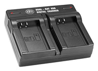 BM Premium EN-EL20A Dual Bay Battery Charger for Nikon Coolpix P950 P1000, DL24-500, Coolpix A 1 AW1, 1 J1, 1 J2, 1 J3, 1 S1, 1 V3 Cameras