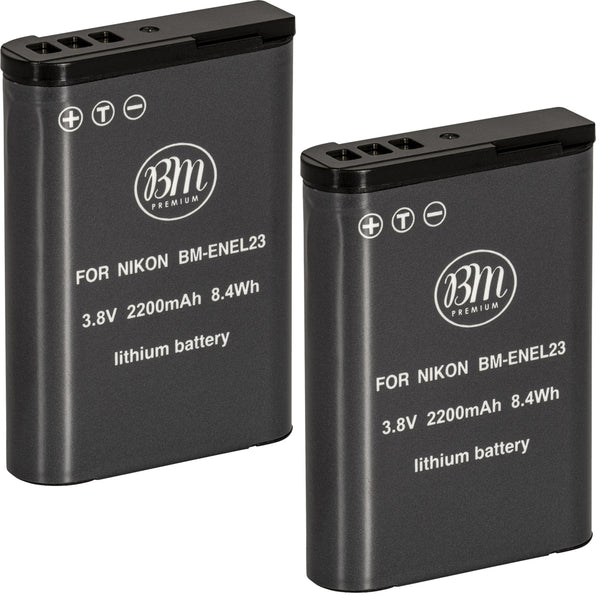 BM Premium Pack of EN-EL23 Batteries for Nikon Coolpix B700