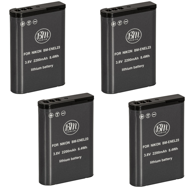 BM Premium Pack of EN-EL23 Batteries for Nikon Coolpix B700